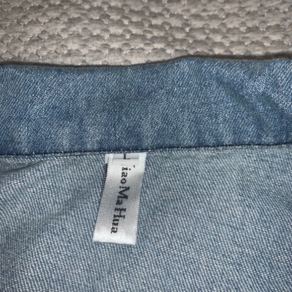 Pop Art Print Distressed Denim Jacket - Picture 2 of 7